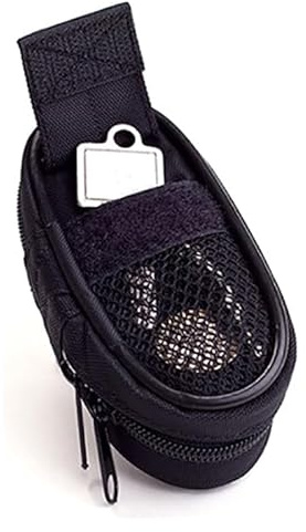 CHICHIYANG Griffbrett-Aufbewahrungstasche, Mini-Aufbewahrungstasche mit Netz-Reißverschluss, Aufbewahrungstasche, Schwarz , Klassisch