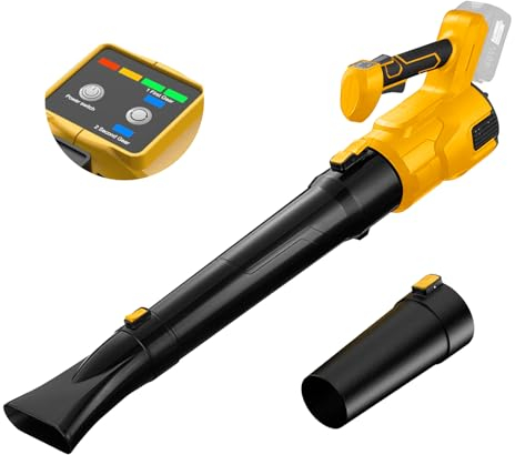 Cordless Leaf Blower Compatible with Dewalt 18V 20V (NO Battery), Brushless Motor Handheld Electric Jobsite Air Blower Powerful for Garden Leaves Grass Cuttings Lawn Care Yard Clean Snow Blow