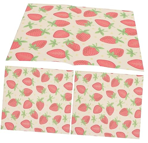 MOLUCKFU 3pcs Beeswax Food Wrapping Papers Reusable Degradable Beeswax Wraps for Food Fresh-keeping Wraps