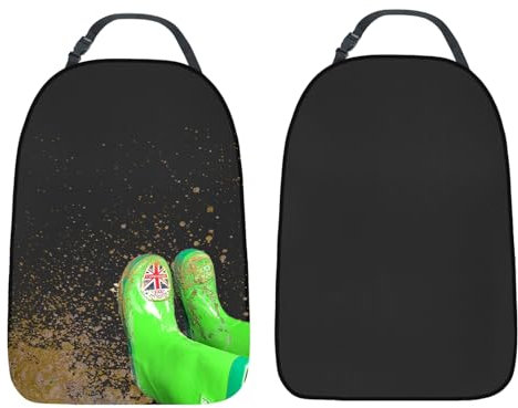 Granvoo 2 Stück Sitzschutz Auto Rückenlehne wasserdichte, Premium 420D Oxford Rücksitzschoner Anti-Schmutzig, Autositzschoner Rückenlehnenschutz Auto Kinder Rücksitze Trittschutz