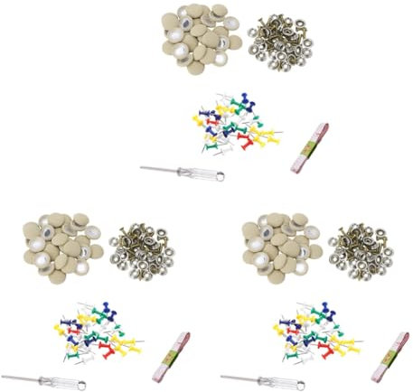 Xptieeck 180 Pièces Bricolage Kit de Réparation de Doublure de Toit Fix Affaissement de La Garniture de Pavillon Boucle à Goupille Vis sans Colle pour Camion/Voiture Vis Plafond Beige
