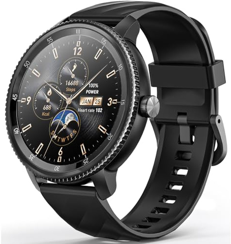 AOMIAO DV09 Smartwatch Uomo Donna con Funzione Telefono, 1.46”HD Touchscreen, Fitness Tracker Impermeabile con 100 Sport Cardiofrequenzimetro Monitoraggio del Sonno Orologio da Polso per iOS Android