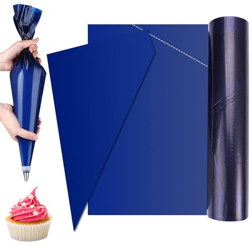 30 Piezas Mangas Pasteleras Desechables, Extra Grandes 52 cm Bolsas de Manga Pastelera Desechables, Engrosada Bolsas de Reposteria Manga para Galletas, Cupcakes, Postres, Decoración de Pasteles