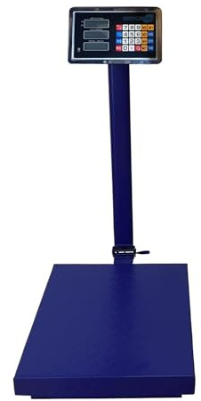 SIMPLETEK - Bilancia da Banco Elettronica con Batteria Integrata Ricaricabile Fissa Negozio | Max 300Kg con Display Senza Ruote