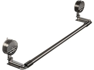 Bastone telescopico estensibile con ventose, 95 cm x 195 cm, regolabile, per tenda da doccia, design ad angolo, bianco, per bagno, finestra, armadio, appendiabiti nero (trendy)