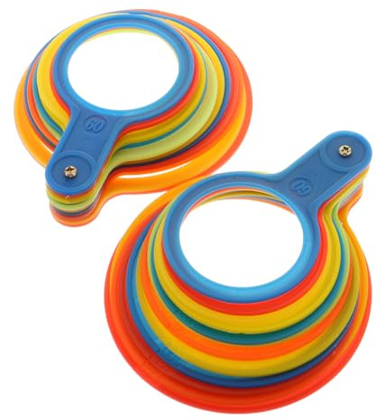 PLAFOPE 2 piezas Anillos Medidores de Diámetro para Frutas y Verduras Herramienta de Medición Precisa para Clasificación de Tomates y Naranjas de Círculos Calibradores Duraderos