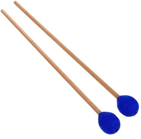 SOIMISS 1 Paar Marimbaschlägel mit Ahorngriff Drahtumwickelter Garnkopf Robustes Percussion Schlägel Satz für Bass Schlaginstrumente und Xylophon Spiel