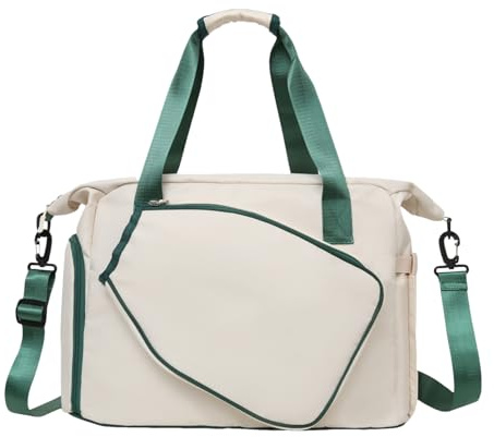 Gvblkq Sling Bag, Court Backpack, Waterproof with Bottle Pocket, Shoe Compartment, Oxford Cloth, Spacious Handle Pouch for Rackets Badminton, Gym Workout, Family Travel, 43 x 20 x 30 cm