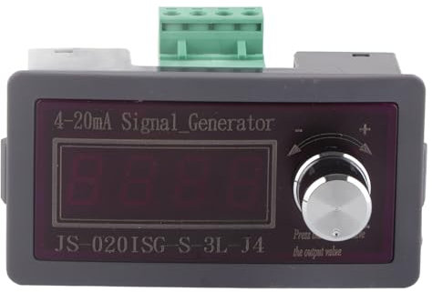 4 - Générateur de courant 20mA | AMP & VOLT Double sortie | Affichage LED à 4 chiffres | Résolution de 0,01 mA pour PLC/onduleur | Battant la batterie