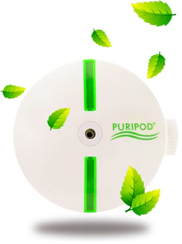 Purificador e Ionizador Puripod, Silencioso Aire Limpio y Fresco, Limpiador de Aire para el Hogar con Filtro contra Alergia, Polvo, Polen y Humo