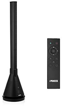 Princess Smart Heating & Cooling Tower - Oscillating Tower Fan, with Remote Control or Free HomeWizard Climate App, 2000 W, 4 Heat Settings, 10 Power Levels, 56 dB, for Summer & Winter