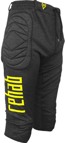Rehab - Pantaloni da portiere 3/4 per bambini e adulti, abbigliamento da portiere per allenamento e gioco, taglia 128-XXL, grigio., M
