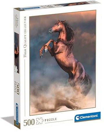 Clementoni Wild Red Stallion Puzzle 500 Teile | Puzzle 500 Teile Kinder & Erwachsene in 49 x 36 cm - Kinder Puzzle von Clementoni 35521