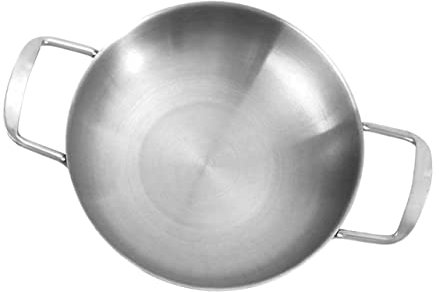 PRETYZOOM Pfannen mit Deckel Bratpfannen aus Edelstahl mit Antihaftbeschichtung Bratpfanne mit Antihaftbeschichtung daran arbeiten Minipfanne Lebensmittelpfanne tragbar wok
