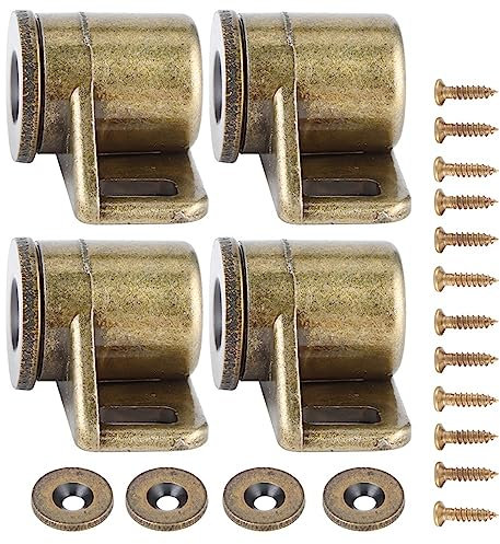 Cyrank 4er-Pack Schrankmagnetverschlüsse, Magnetische Türverschlüsse aus Zinklegierung, Beschläge Für Schranktüren, Schränke, Schubladen Und Fensterläden, Schrankzubehör(Bronze)