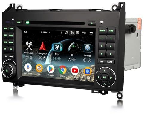 GONFEN Acht-Kern 4GB+64GB Android 16 DAB+ Autoradio Für Mercedes A/B-Klasse W169 W245 Viano Vito Sprinter VW Crafter Bildschirm mit GPS Navi Kabellos Apple CarPlay Android Auto WiFi Bluetooth 5.0 SWC
