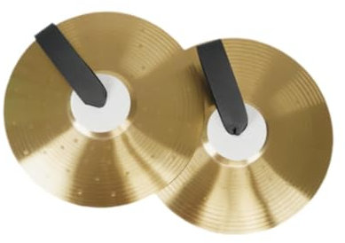 Perfeclan Crash-Becken, Trommel-Becken, Legierung, robuste Handbecken, multifunktionale Schlaginstrumente für Bühnenauftritte, Männer und Frauen, 12 Zoll