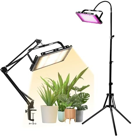 Lámpara de Planta, Luz LED de espectro completo for cultivo, lámpara hidropónica de cultivo de plantas de interior for siembra de invernadero, resistente al agua IP65, 50W, 100W para Plantas de Interi