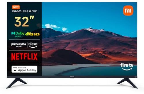 XIAOMI TV F 32, 32 Inch (81 cm), HD, Smart TV, Fire TV, Dolby Audio™, DTS Virtual:X, DTS-HD, Alexa Voice Control, Works with Apple AirPlay