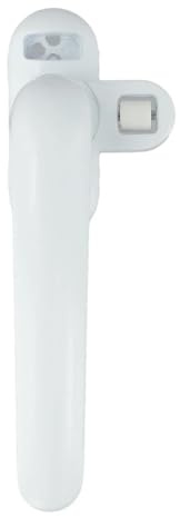 Manija de ventana universal con llave de bloqueo, herrajes for el hogar, 1 unidad(White Left)