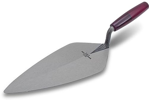 MARSHALLTOWN London Brick Trowel, 9 1/2 x 4 3/8 Inch Masonry Tool, Plastic Handle, Made in the USA, 33P11.5