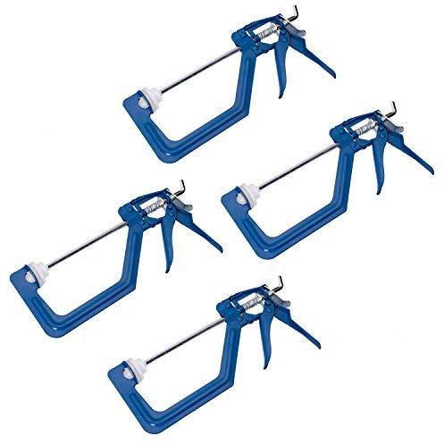 Tooltime® 4 Pack One Handed 150mm (6) Ratchet Clamp Quick Release