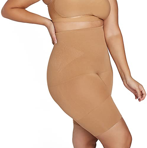 Underoutfit Shapewear for Women Tummy Control- High Waisted Shorts- Body Shaper for Women- Small to Plus Sizes Coffee