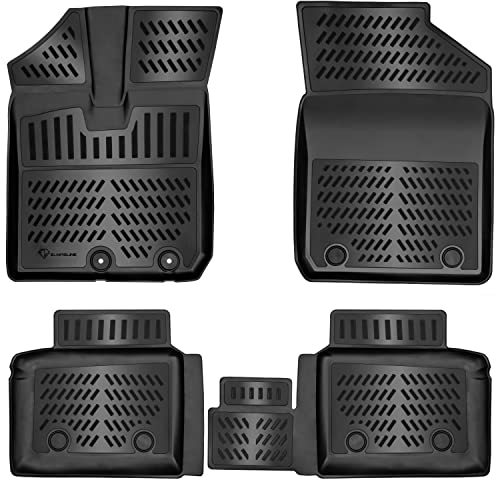 ELMASLINE 3D Gummimatten für Dacia Spring 2021-2025 Elektro | Fußmatten mit hohen Rand - Zubehör