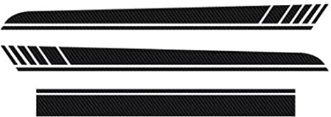 iSpchen 3 Stück Autoaufkleber Seitenschweller Sticker Set Auto Karosserie Motorhaube Aufkleber Sport Racing Streifen Grafik Aufkleber Wasserdicht Vinyl Sticker Styling Dekoration Aufkleber