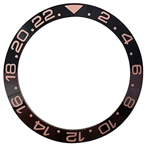 Huayuwa - Anello di ricambio per orologio Rolex GMT da 40 mm, K, Lunetta in ceramica