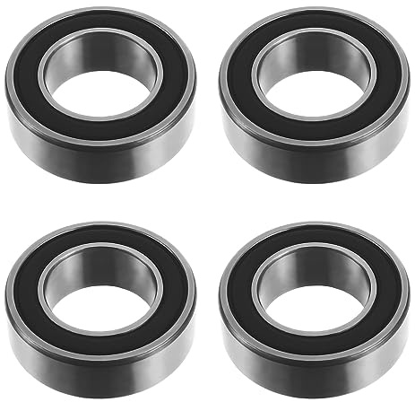 HUAREW Radflansch Kugellager Lager 20 x 35 x 11mm Kugellager für alle Arten von Industrieanlagen, Transportfahrzeugen, Maschinen(4 Stück)