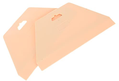 Homoyoyo 2pezzi Strumento Per Lisciare Carta Da Parati in Plastica Flessibile e Affusolato Per Applicazione Di Vinile e Pellicole Per Finestre Angoli Arrotondati Presa Sicura