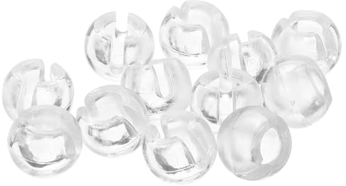 Zerodeko Tope De Engarce De Cadena De Cuentas: 12 Conectores De Cadena De Cuentas Cuentas De Cortina Enrollables Transparentes Hebilla De Tope Tapa De Extremo De Cordón Cuentas De