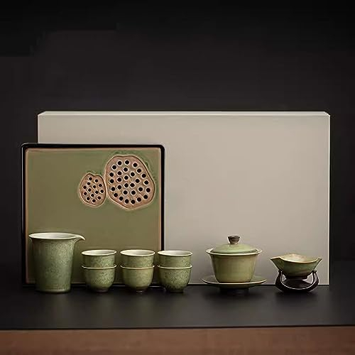 XaEjNzwDT teteras para te Tetera marroqui uego de Cafe Juego de té de cerámica Minimalista para el hogar, Juego de té de Oficina pequeño(Color:F,Size:)