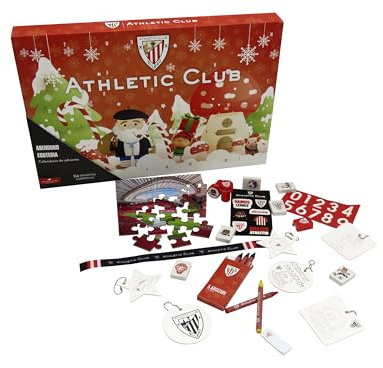 CyP Brands-Athletic Club, Calendario de adviento, Calendarios, Regalos, Navidad, Color Rojo, Producto Oficial