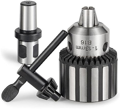 Okeeyseda Mandrin de Perceuse MagnéTique Super RéSistant de 1/2 Pouce (1-13 Mm) avec Adaptateur de Tige de 3/4 Pouce