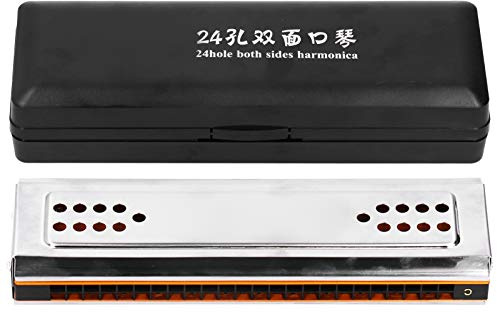 Mundharmonika, 24-Loch Design, C und G Taste, Doppelseitig, Tremolo Funktion, Musikinstrumente für Profispieler