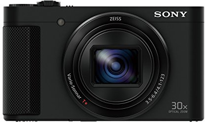 Sony DSCHX90 Digital Compact High Zoom Travel Camera with 180 Degrees Tiltable LCD Screen and View Finder (18.2 MP, 30 x Optical Zoom, Wi-Fi, NFC) - Black (Renewed)
