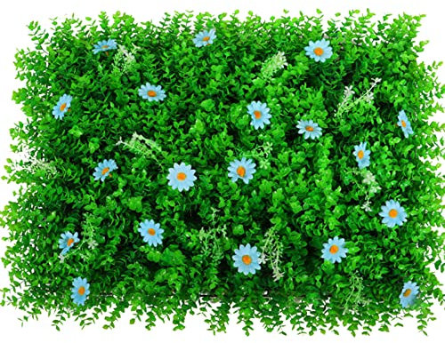 Paneles de boj artificiales, planta de seto topiario, fondo de césped, decoración de pared, panel de pared de hierba falsa, pared de fondo de seto verde, tapiz de boji verde, cobertura de pared