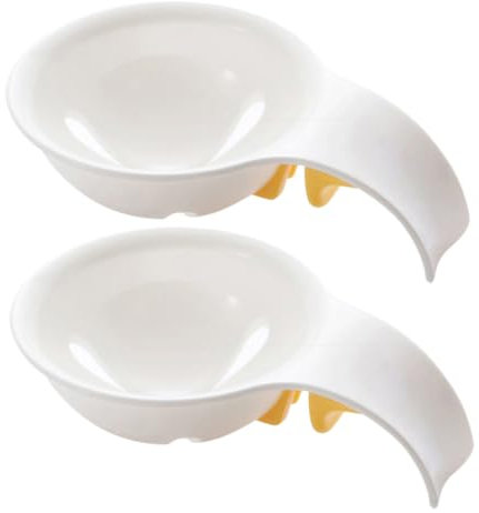 PartyKindom 2pcs Egg Separators for Yolk Egg White Separator Bowl Clip Use Kitchen Gadget for Baking Cooking