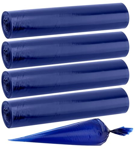 CHIHEUNG 200 PCS Piping Bags, 21 Inch Blue Large Thick Icing Bags for Home Baking, Cake Decoration, Dessert