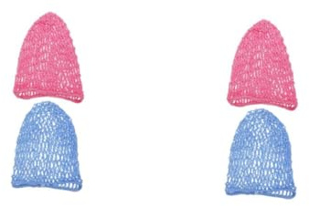 Healeved 2 Sätze Haarnetz Haarpflege Seiden Schlafmütze Seiden Schlafmütze Netz Häkel Haarnetz Haarwebhülle Wiederverwendbares Netz Haarwickel Damen 2 STÜCKE * 2
