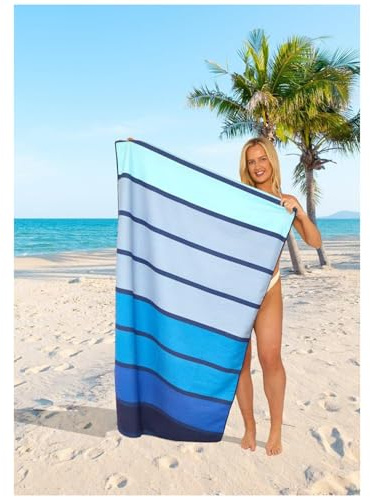 Lions Beach Towels for Adults - 100% Polyester Microfibre Sand Free Beach Towel 100x180cm, Extra Large Quick Dry Lightweight Pool Towels, Water Absorbent, Ideal for Swimming