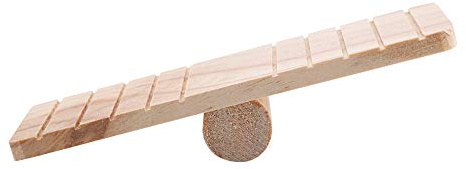 LUCKDANO Kleines Haustier Holz Wippe Brücke Spielzeug Chinchilla Hamster Gerbil Interaktives Holzspielzeug für Haustierspiele
