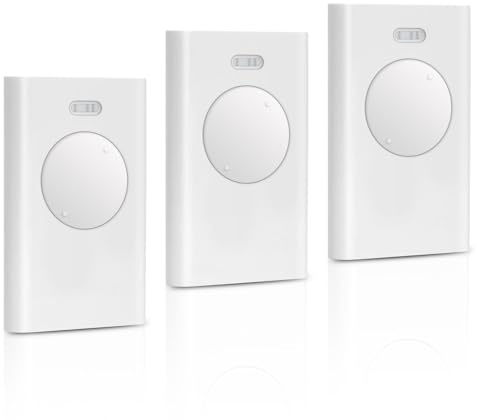 3PCS Telecomando Cancello 2 Canali, Compatibile con FAAC XT2 433 SLH LR – 433,92 MHz, 2 canali, colore bianco – Sostituzione per automazione cancelli garage