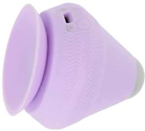Elektrischer Faszienentspannung und Wärme mit Vibration Massageball | Saugdesign, Tragbar für Zuhause und Reise, PC Gehäuse, Lavendel, Kompakte Kugelform