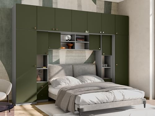 e-Meblast Wohnwand Sena Modern Schrankwand Bett im Schrank Ohne Spiegel | Vertikal Schrankbett, Moderne Schlafzimmermöbel, Schlafzimmer, Wohnzimmer, Modern Schrankwand, Bett im Schrank, Ohne Spiegel