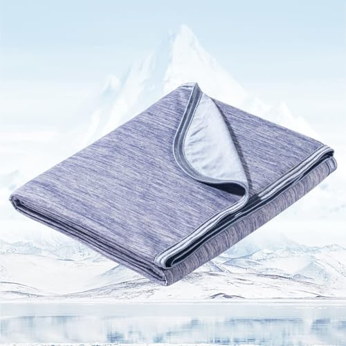 Avoalre Sommarfilt Kylfilt Arc-Chill 3.0 Q-Max>0,5 200x220cm Blå | Kallkänsleteknologi Anti-kvalster Och Allergivänligt Kalltäcke För Bäddsoffa Resebarn Baby Skrivbord