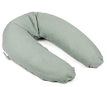 doomoo Coussin de Grossesse & Coussin Allaitement Comfy Big Tetra Green - Ultra Confort pour Dormir Pendant la Grossesse - Soulage Dos, Jambes et Ventre - Housse 100% Bio & Certifié Oeko-TEX, Vert