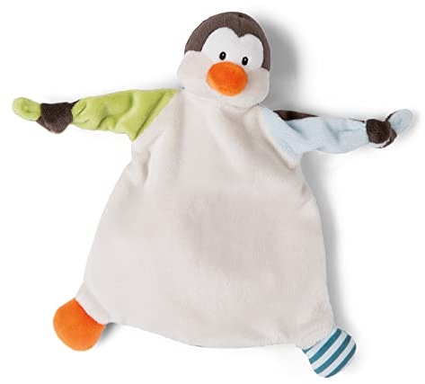 NICI Schmusetuch Pinguin 25x25 cm – Schnuffeltuch ab 0+ Monaten – Kuscheltuch für Babys & Kleinkinder – Baby Kuscheltier/Schnuffeltuch – Schmusetuch für Mädchen & Jungen